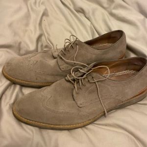Johnston & Murphy suede dress shoes. Size 10.5. Worn few times. Good condition.